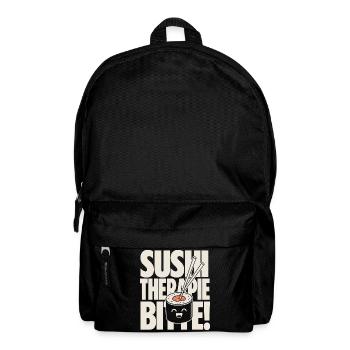 La thérapie sushi aide Kawaii à dire - Sac à dos - noir - Devant