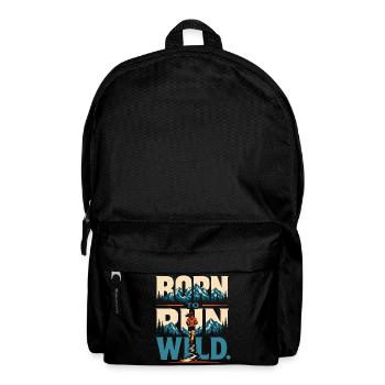Trailrunning – Geboren, um wild zu laufen - Rucksack - Schwarz - Vorne