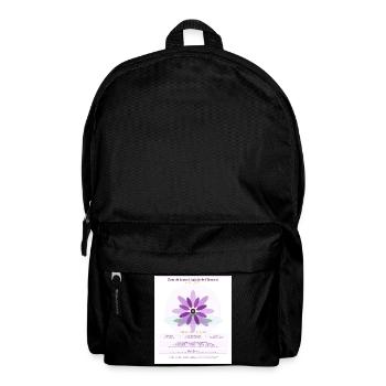 Fleur de Lotus et Spirale de Fibonacci - Sac à dos - noir - Devant