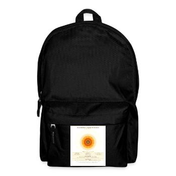 Chrysantème et Spirale de Fibonacci - Sac à dos - noir - Devant