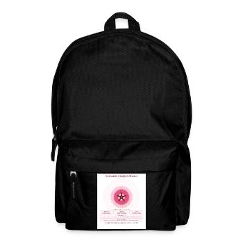 Rosace Fibonacci Rose Délicate - Sac à dos - noir - Devant