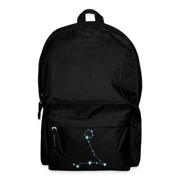Pisces Star Constellation Zodiac Sign Pastel Blue - Backpack - black - Front