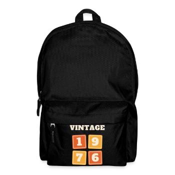 Vintage 1976 Retro Jahrgang 50. Geburtstag Geschen - Rucksack - Schwarz - Vorne