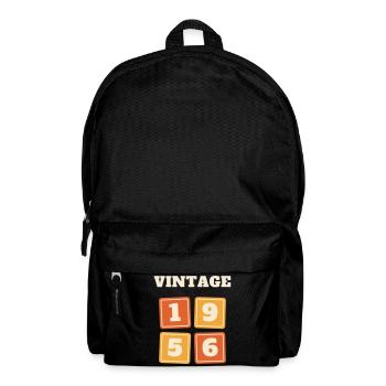 Vintage 1956 Retro Vintage 70th Birthday Gift - Backpack - black - Front