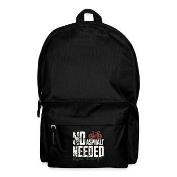 Pas besoin d’asphalte | Vélo de gravier - Sac à dos - noir - Devant