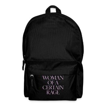 Woman Of A Certain Rage T-Shirt Pink Elegant - Backpack - black - Front