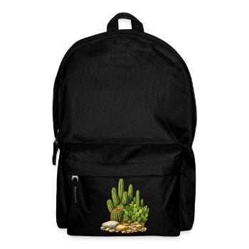 Cacti with flowers - Backpack - black - Front