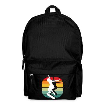 Skateboard Skater Retro Vintage Skaten Geschenk - Rucksack - Schwarz - Vorne