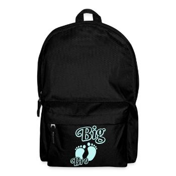 Großer Bruder mit Babyfüßen - Rucksack - Schwarz - Vorne