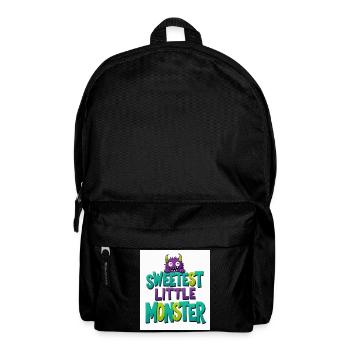 Das süßeste kleine Monster - Rucksack - Schwarz - Vorne