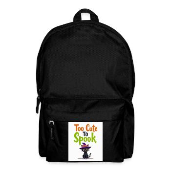 Zu süß, um Cat zu erschrecken - Rucksack - Schwarz - Vorne