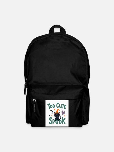 Zu süß, um Katze zu erschrecken Halloween - Rucksack - Schwarz