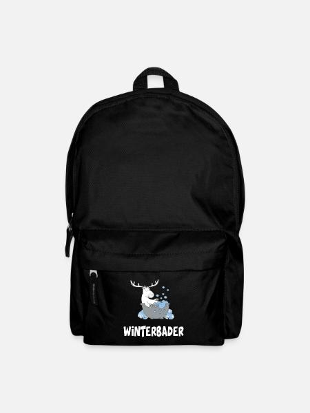 Winterbader eisschwimmen Eisbad Eisbader - Rucksack - Schwarz