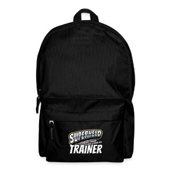 Superheld, clever getarnt als Trainer - Rucksack - Schwarz - Vorne