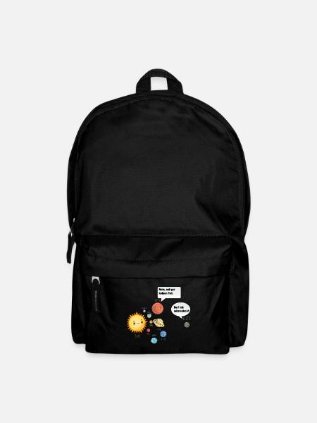 Pluto Planet Weltraum Galaxie lustig Geschenkidee - Rucksack - Schwarz