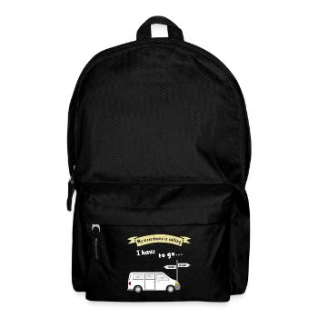 my motorhome is calling - Rucksack - Schwarz - Vorne