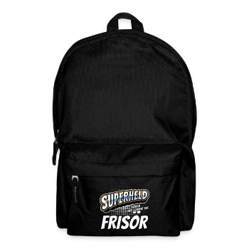 Superheld, clever getarnt als Frisör - Rucksack - Schwarz - Vorne