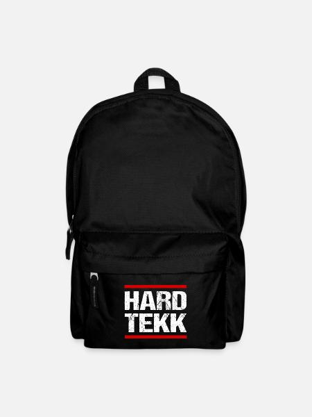 Hardtekk Tekk Techno Musik Rave Raver - Rucksack - Schwarz