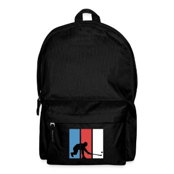 Hockey Feldhockey Hockeyspieler retro Penalty - Rucksack - Schwarz - Vorne