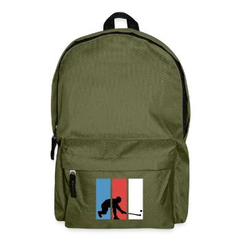 Hockey Field Hockey Hockey Player retro Penalty - Backpack - olive green - Front