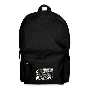 Superheld, clever getarnt als Betriebsrat - Rucksack - Schwarz - Vorne