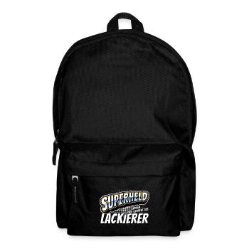 Superheld, clever getarnt als Lackierer - Rucksack - Schwarz - Vorne