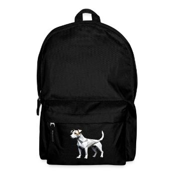 Jack Russell Terrier - Low Poly Pet Dog Design - Rucksack - Schwarz - Vorne