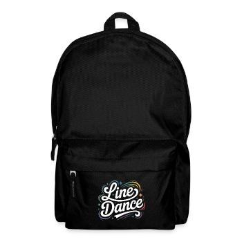 Line Dance mein Hobby - meine Passion - mein Ding - Rucksack - Schwarz - Vorne