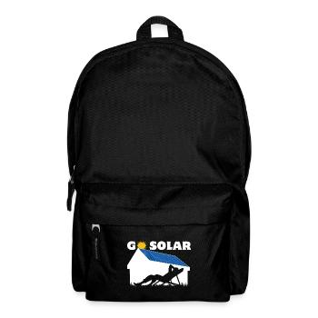 Go Solar - Photovoltaics - Solar Energy - Horizon - Backpack - black - Front