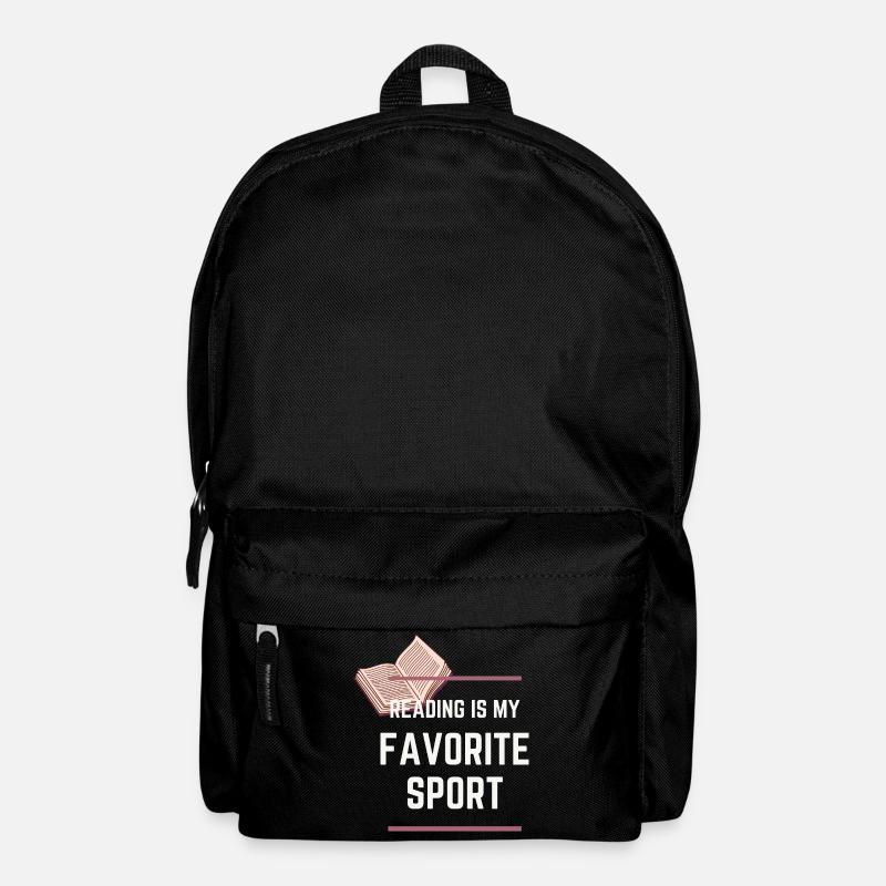 reading is my favorite sport - Rucksack - Schwarz