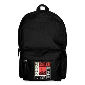 Düsseldorf Deutschland Stadt Skyline Heimat Liebe - Rucksack - Schwarz - Vorne