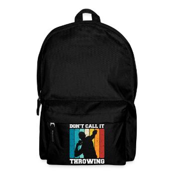 Kugelstoßen | Leichtathletik Kugelstoßer Geschenke - Rucksack - Schwarz - Vorne