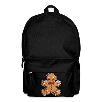 Cute gingerbread man - Backpack - black - Front