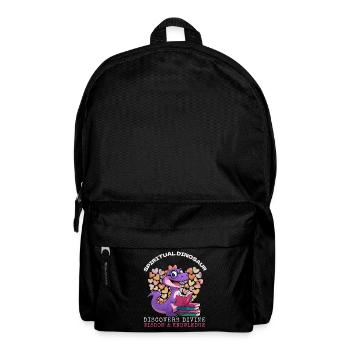 Dinosaurier liest Bücher - Rucksack - Schwarz - Vorne