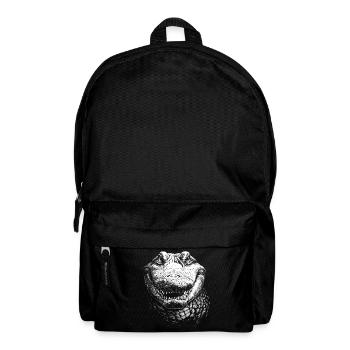 Alligator Portrait Prédateur Animaux Animal - Sac à dos - noir - Devant