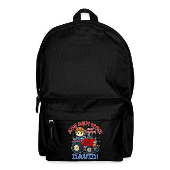 David Name Tractor - Backpack - black - Front