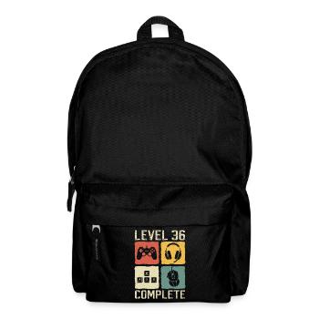 36th Birthday Level 36 Complete Gamer 36 Years - Backpack - black - Front
