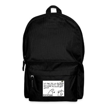 Druckerreparatur mit Kaffeewitz - Rucksack - Schwarz - Vorne