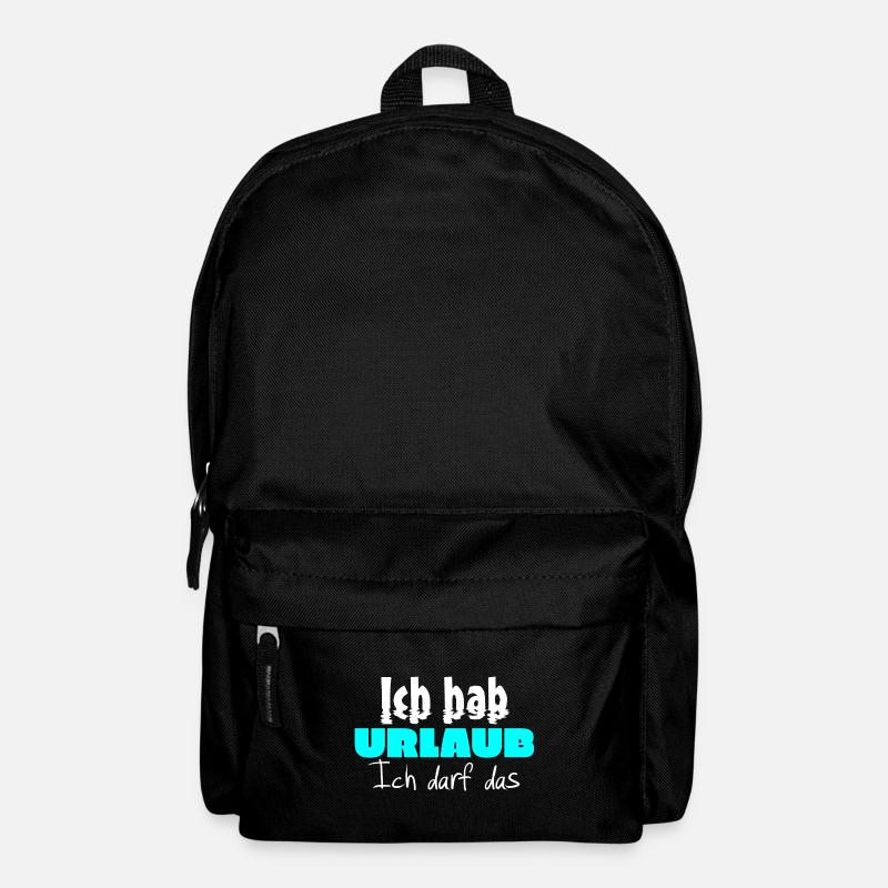 Ich hab Urlaub - Rucksack - Schwarz