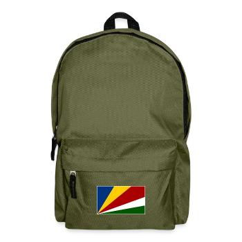 Drapeau des Seychelles - Sac à dos - vert olive - Devant