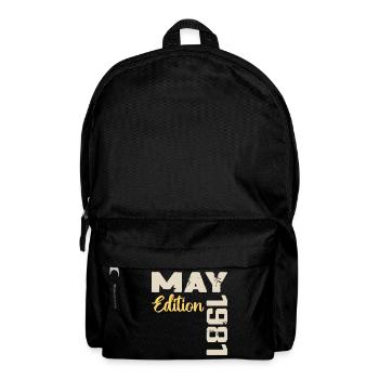 Mai 1981 Geburtstag Mai 1981 Geschenk Mai 1981 Mai - Rucksack - Schwarz - Vorne