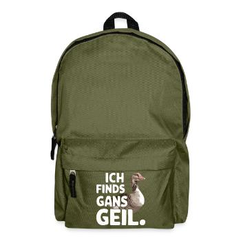 Goose Geese Animal Farm - Backpack - olive green - Front