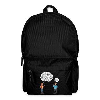 Sign language: misunderstandings included! - Backpack - black - Front
