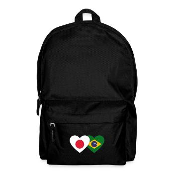 Japon Brésil Flag Heart - Sac à dos - noir - Devant