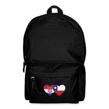 Croatie Chili Flag Coeur - Sac à dos - noir - Devant
