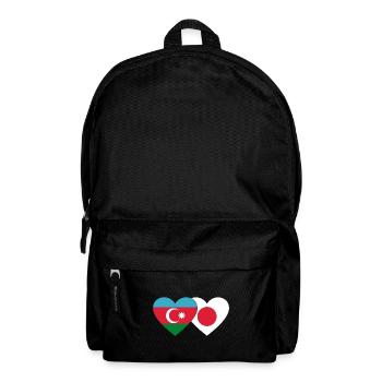 Azerbaijan Japan Flag - Backpack - black - Front