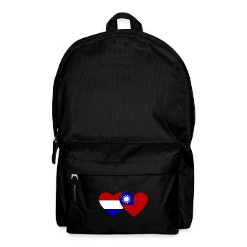 Cœur de drapeau de Taïwan - Sac à dos - noir - Devant