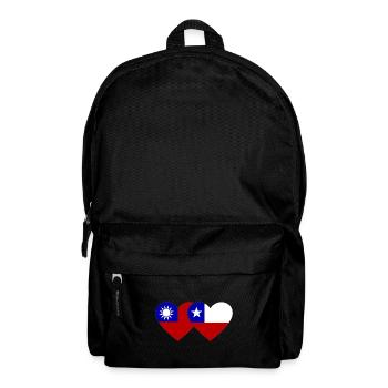 Taiwan Chili Flag Heart - Sac à dos - noir - Devant