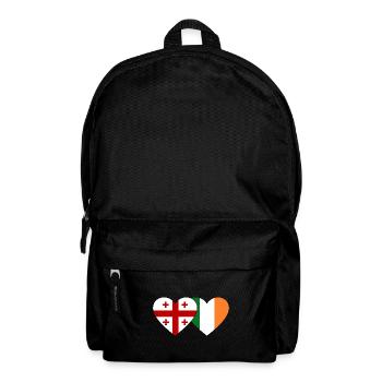 Georgia Ireland Flag Heart - Backpack - black - Front