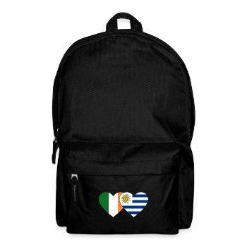 Irland Uruguay Herz Flagge - Rucksack - Schwarz - Vorne